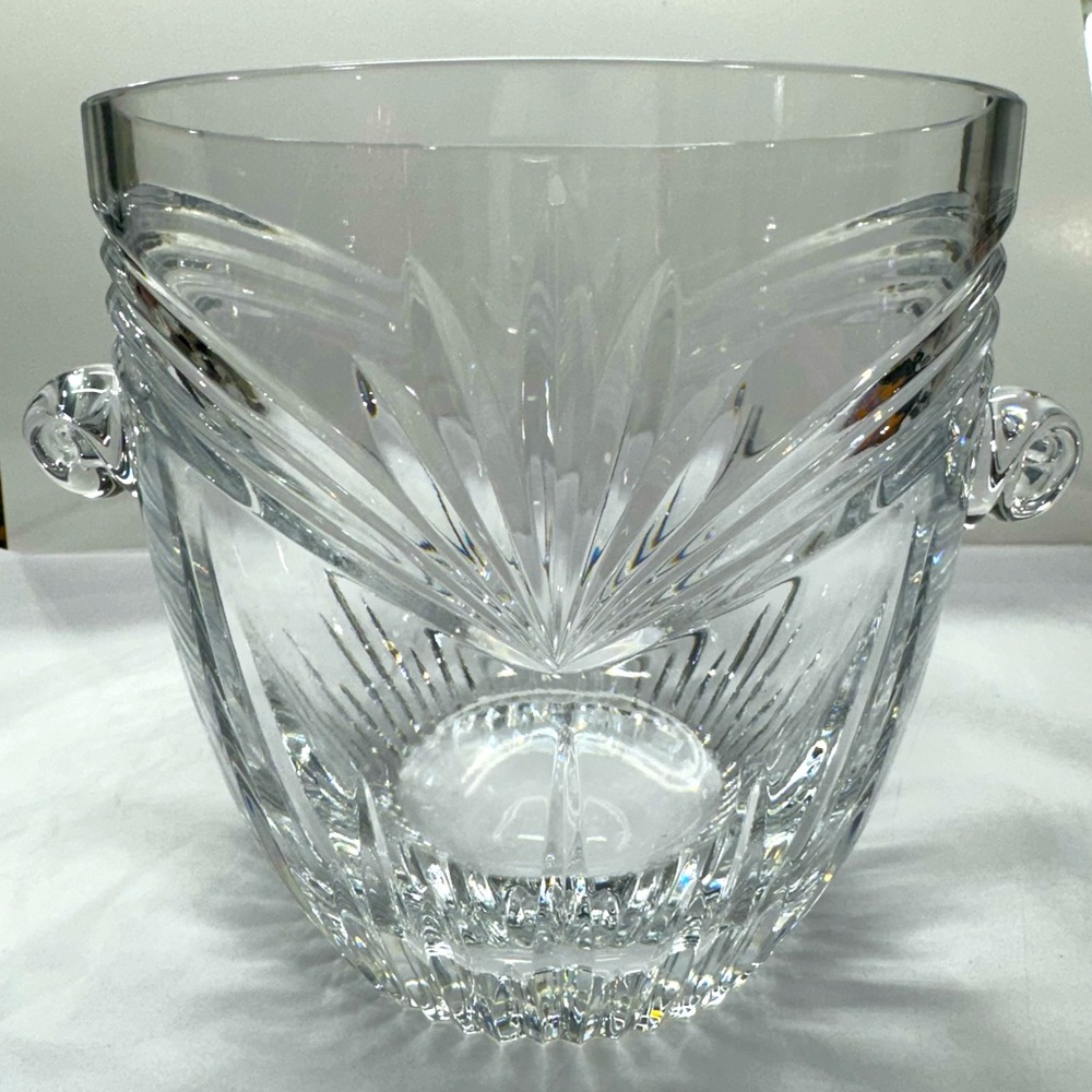 Vintage Marquis by Waterford Calais Crystal Ice Bucket With Handles Stunning!